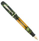 CIRCA 1934 VACUUM-FIL SHEAFFER MARINE GREEN OVERSIZE FOUNTAIN PEN RESTORED OFFERED BY ANTIQUE DIGGER