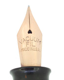 CIRCA 1934 VACUUM-FIL SHEAFFER MARINE GREEN OVERSIZE FOUNTAIN PEN RESTORED OFFERED BY ANTIQUE DIGGER