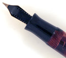 1935 PARKER BURGUNDY MOTTLED DOUBLE JEWEL VACUMATIC JR FOUNTAIN PEN RESTORED OFFERED BY ANTIQUE DIGGER