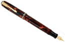 1935 PARKER BURGUNDY MOTTLED DOUBLE JEWEL VACUMATIC JR FOUNTAIN PEN RESTORED OFFERED BY ANTIQUE DIGGER