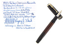 1935 PARKER JET BLACK DOUBLE JEWEL VACUMATIC OVERSIZE FOUNTAIN PEN RESTORED