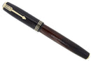 1935 PARKER JET BLACK DOUBLE JEWEL VACUMATIC OVERSIZE FOUNTAIN PEN RESTORED