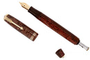 1935 PARKER BURGUNDY PEARL DOUBLE JEWEL VACUMATIC OVERSIZE FOUNTAIN PEN RESTORED OFFERED BY ANTIQUE DIGGER