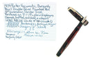 1934 PARKER BURGUNDY PEARL VACUMATIC DOUBLE JEWEL FOUNTAIN PEN RESTORED OFFERED BY ANTIQUE DIGGER