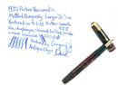 1935 PARKER BURGUNDY MOTTLED DOUBLE JEWEL VACUMATIC JR FOUNTAIN PEN RESTORED OFFERED BY ANTIQUE DIGGER