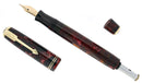 1935 PARKER BURGUNDY MOTTLED DOUBLE JEWEL VACUMATIC JR FOUNTAIN PEN RESTORED OFFERED BY ANTIQUE DIGGER