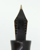 1935 PARKER BURGUNDY MOTTLED DOUBLE JEWEL VACUMATIC JR FOUNTAIN PEN RESTORED OFFERED BY ANTIQUE DIGGER