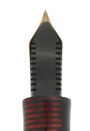 1935 PARKER BURGUNDY PEARL DOUBLE JEWEL VACUMATIC OVERSIZE FOUNTAIN PEN RESTORED OFFERED BY ANTIQUE DIGGER