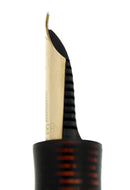 1935 PARKER BURGUNDY PEARL DOUBLE JEWEL VACUMATIC OVERSIZE FOUNTAIN PEN RESTORED OFFERED BY ANTIQUE DIGGER