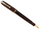 1935 PARKER BURGUNDY PEARL DOUBLE JEWEL VACUMATIC OVERSIZE FOUNTAIN PEN RESTORED OFFERED BY ANTIQUE DIGGER