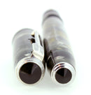 1935 PARKER VACUMATIC MOTTLED SILVER PEARL DOUBLE JEWEL FOUNTAIN PEN RESTORED OFFERED BY ANTIQUE DIGGER