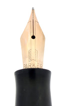 1935 PARKER VACUMATIC MOTTLED SILVER PEARL DOUBLE JEWEL FOUNTAIN PEN RESTORED OFFERED BY ANTIQUE DIGGER