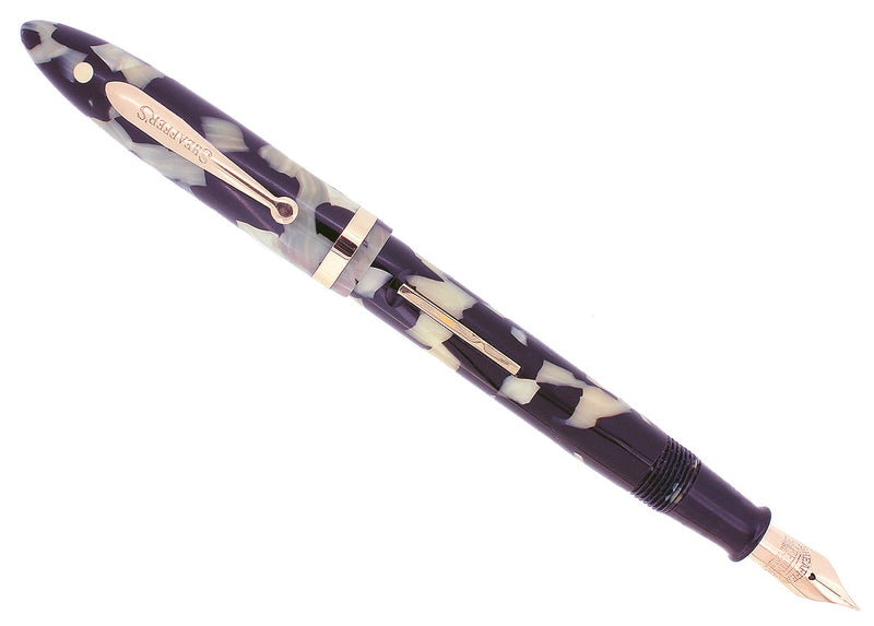C1935 SHEAFFER STANDARD BLACK PEARL BALANCE XF-F NIB FOUNTAIN PEN MINT CONDITION OFFERED BY ANTIQUE DIGGER