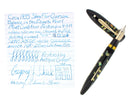 CIRCA 1935 SHEAFFER OVERSIZE EBONITE PEARL BALANCE FOUNTAIN PEN RESTORED NEAR MINT OFFERED BY ANTIQUE DIGGER