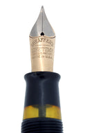 CIRCA 1935 SHEAFFER OVERSIZE EBONITE PEARL BALANCE FOUNTAIN PEN RESTORED NEAR MINT OFFERED BY ANTIQUE DIGGER