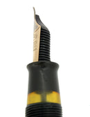 CIRCA 1935 SHEAFFER OVERSIZE EBONITE PEARL BALANCE FOUNTAIN PEN RESTORED NEAR MINT OFFERED BY ANTIQUE DIGGER