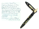 C1935 SHEAFFER OVERSIZE EBONITE PEARL BALANCE FOUNTAIN PEN RESTORED OFFERED BY ANTIQUE DIGGER