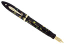 C1935 SHEAFFER OVERSIZE EBONITE PEARL BALANCE FOUNTAIN PEN RESTORED OFFERED BY ANTIQUE DIGGER