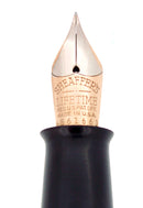 CIRCA 1935 SHEAFFER OVERSIZE EBONITE PEARL BALANCE FOUNTAIN PEN RESTORED OFFERED BY ANTIQUE DIGGER