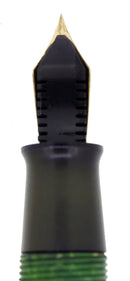 C1935 SHEAFFER JADE GREEN OVERSIZE BALANCE FOUNTAIN PEN RESTORED OFFERED BY ANTIQUE DIGGER