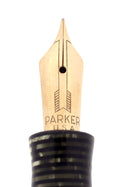 1935 PARKER VACUMATIC DOUBLE JEWEL SILVER PEARL FOUNTAIN PEN RESTORED OFFERED BY ANTIQUE DIGGER