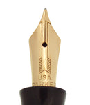 1936 PARKER GOLDEN WEB VACUMATIC DOUBLE JEWEL FOUNTAIN PEN F - BB NIB RESTORED OFFERED BY ANTIQUE DIGGER