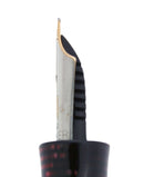 1936 PARKER BURGUNDY PEARL DOUBLE JEWEL STANDARD VACUMATIC FOUNTAIN PEN RESTORED OFFERED BY ANTIQUE DIGGER