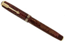 1936 PARKER BURGUNDY PEARL DOUBLE JEWEL STANDARD VACUMATIC FOUNTAIN PEN RESTORED OFFERED BY ANTIQUE DIGGER