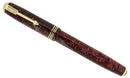 1936 PARKER BURGUNDY PEARL DOUBLE JEWEL STANDARD VACUMATIC FOUNTAIN PEN RESTORED OFFERED BY ANTIQUE DIGGER