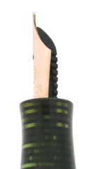 1936 PARKER EMERALD PEARL VACUMATIC STANDARD DOUBLE JEWEL FOUNTAIN PEN RESTORED OFFERED BY ANTIQUE DIGGER