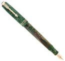 1936 PARKER EMERALD PEARL VACUMATIC STANDARD DOUBLE JEWEL FOUNTAIN PEN RESTORED OFFERED BY ANTIQUE DIGGER