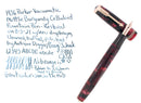 1936 PARKER VACUMATIC MOTTLED BURGUNDY DOUBLE JEWEL FOUNTAIN PEN RESTORED OFFERED BY ANTIQUE DIGGER