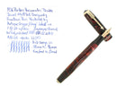 1936 PARKER VACUMATIC MOTTLED BURGUNDY DOUBLE JEWEL FOUNTAIN PEN RESTORED OFFERED BY ANTIQUE DIGGER