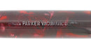 1936 PARKER VACUMATIC MOTTLED BURGUNDY DOUBLE JEWEL FOUNTAIN PEN RESTORED OFFERED BY ANTIQUE DIGGER