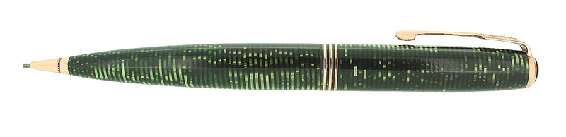 1936 PARKER VACUMATIC EMERALD PEARL OVERSIZE MECHANICAL PENCIL RESTORED OFFERED BY ANTIQUE DIGGER