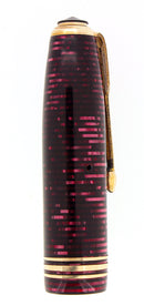 1936 PARKER SENIOR BURGUNDY PEARL FOUNTAIN PEN CAP PART RARE NEAR MINT RESTORED OFFERED BY ANTIQUE DIGGER
