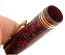 1936 PARKER SENIOR BURGUNDY PEARL FOUNTAIN PEN CAP PART RARE NEAR MINT RESTORED OFFERED BY ANTIQUE DIGGER