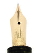 1936 PARKER STANDARD VACUMATIC SILVER PEARL DOUBLE JEWEL FOUNTAIN PEN RESTORED OFFERED BY ANTIQUE DIGGER