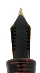 936 PARKER STANDARD VACUMATIC BURGUNDY PEARL DOUBLE JEWEL FOUNTAIN PEN RESTORED OFFERED BY ANTIQUE DIGGER