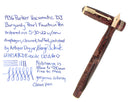936 PARKER STANDARD VACUMATIC BURGUNDY PEARL DOUBLE JEWEL FOUNTAIN PEN RESTORED OFFERED BY ANTIQUE DIGGER