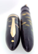 CIRCA 1936 SHEAFFER OVERSIZE EBONITE PEARL BALANCE FOUNTAIN PEN PLUNGER FILL RESTORED OFFERED BY ANTIQUE DIGGER