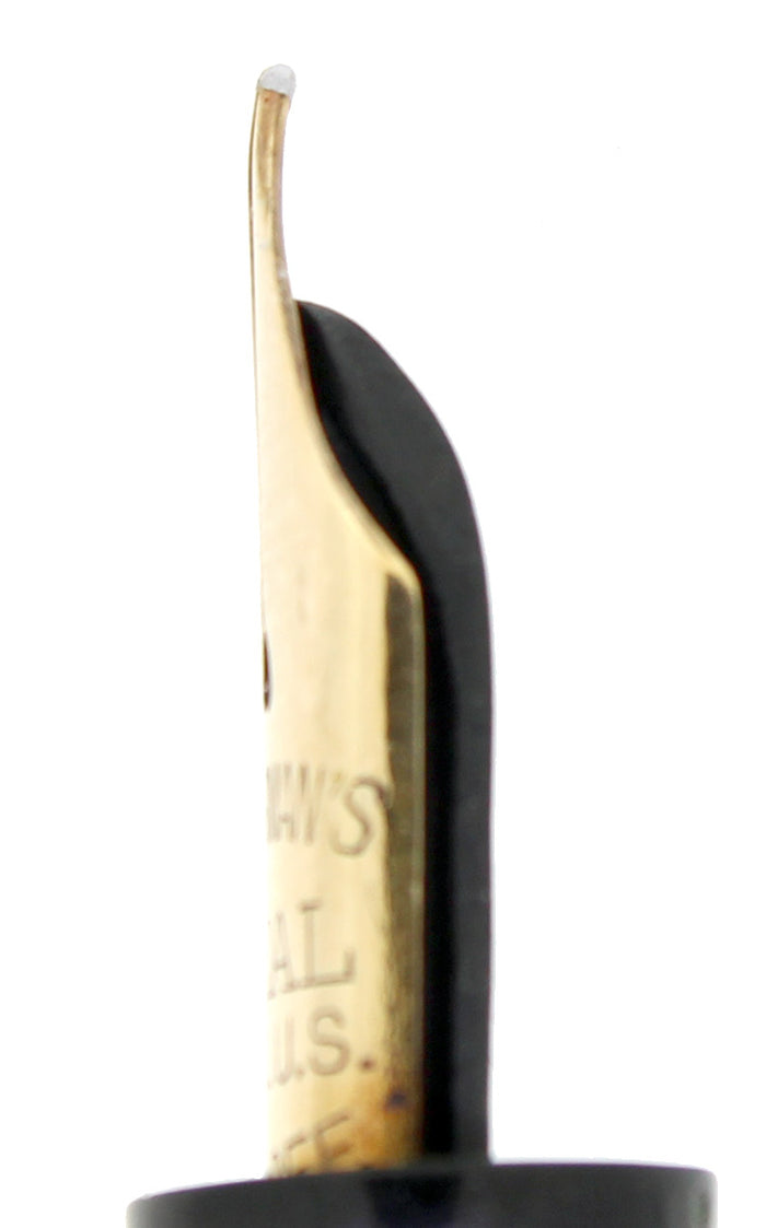 CIRCA 1936 WATERMAN LADY PATRICIA INK VUE GREY MARBLE