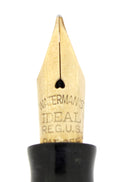 CIRCA 1936 WATERMAN LADY PATRICIA INK VUE GREY MARBLE FOUNTAIN PEN RESTORED OFFERED BY ANTIQUE DIGGER