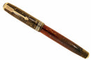 RESTORED 1937 PARKER GOLDEN PEARL DOUBLE JEWEL VACUMATIC FOUNTAIN PEN SMOOTH NIB OFFERED BY ANTIQUE DIGGER