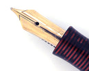 RESTORED 1937 PARKER BURGUNDY PEARL DOUBLE JEWEL VACUMATIC OVERSIZE FOUNTAIN PEN OFFERED BY ANTIQUE DIGGER