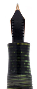 1937 PARKER EMERALD PEARL STANDARD VACUMATIC DOUBLE JEWEL FOUNTAIN PEN RESTORED OFFERED BY ANTIQUE DIGGER