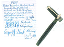 1937 PARKER EMERALD PEARL STANDARD VACUMATIC DOUBLE JEWEL FOUNTAIN PEN RESTORED OFFERED BY ANTIQUE DIGGER