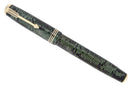 1937 PARKER EMERALD PEARL STANDARD VACUMATIC DOUBLE JEWEL FOUNTAIN PEN RESTORED OFFERED BY ANTIQUE DIGGER