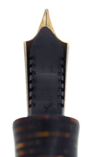 1937 PARKER GOLDEN PEARL STANDARD VACUMATIC DOUBLE JEWEL FOUNTAIN PEN RESTORED OFFERED BY ANTIQUE DIGGER