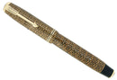 1937 PARKER GOLDEN WEB DOUBLE JEWEL VACUMATIC FOUNTAIN PEN M-B FLEX NIB RESTORED OFFERED BY ANTIQUE DIGGER